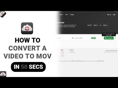 How to Convert A Video To MOV on Cloud Convert [NEW]