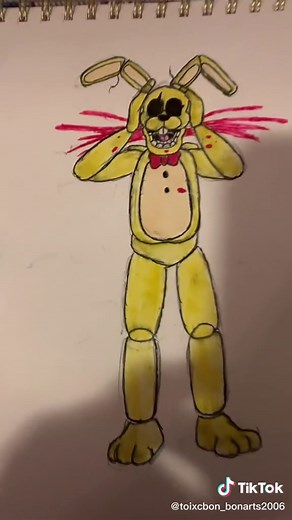 Easy Spring Bonnie Drawing Tutorial