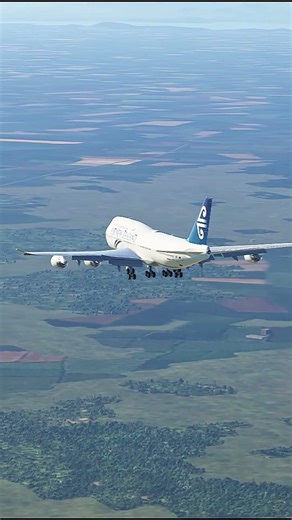 Air New Zealand Boeing 747 Final Approach & Landing | Flight Simulator 4K