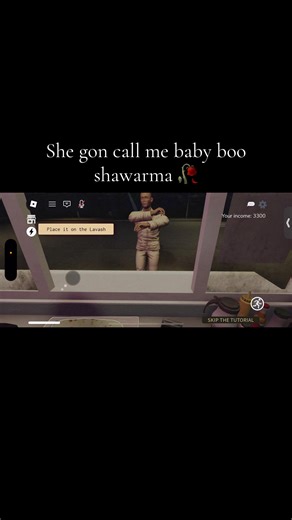 I made this at midnight and thought this was the funniest thing…#babyboo #robloxfyp #shawarma