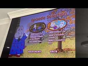 Max And Ruby's Perfect Pumpkin 2008 DVD Menu Walkthrough