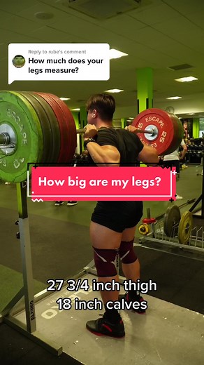 Measuring Bodybuilder Bottom Half Size: 27-inch Thighs and 18-inch Calves