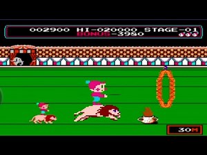 Circus Charlie Gameplay Walkthrough 🎪 Classic Retro Game