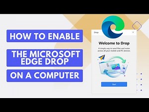 How to enable the Microsoft Edge Drop