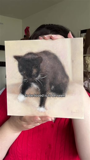 “Biscuits” 💗 #catart #oilpainting #tuxedocats #realismart #oilpainter