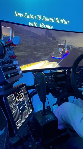 New Eaton 18 Speed Shifter wirh JBrake is a gamechanger for ATS2 #gaming #setup #ats2 #sim
