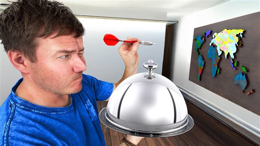 Wherever 3 darts land on the map, I cook their dishes