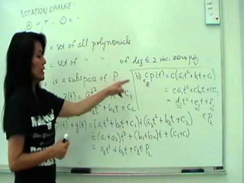 Subspaces of a Vector Space