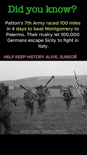 Patton And Montgomery's RIVALRY - 2 Egos Nearly Destroyed Allied Invasion || WW2 #shorts #ww2