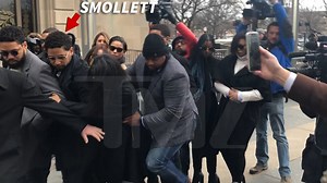 Jussie Smollett's Chaotic Entrance to New Arraignment for Lying to Cops