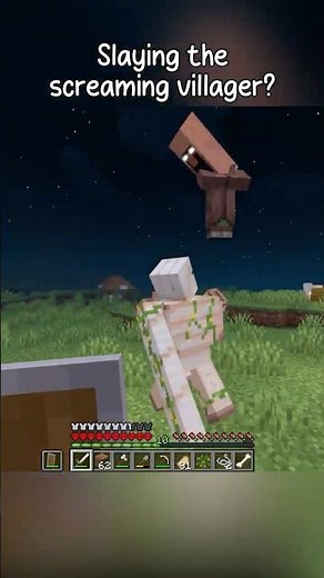 Minecraft Screaming Villager Vs Golem