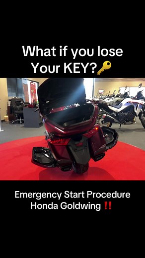 Emergency Start Procedures for 2026 Honda Goldwing Key Loss