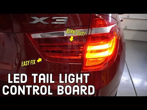 How to fix LED tail lights on F25 X3 - Easy control board replacement for LED rear running light DIY