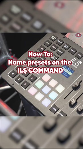 How To: Name a Preset on ILS COMMAND Stop guessing which preset is which. This quick How To shows you how to name your presets on ILS COMMAND, making it easy to find the right look when the energy is high and the lights are moving fast. Learn more from the full video here: https://www.youtube.com/watch?v=1ryUsawK8Ao | CHAUVET DJ