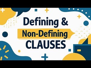 📌 Master Defining & Non-Defining Clauses – Boost Your English Grammar!
