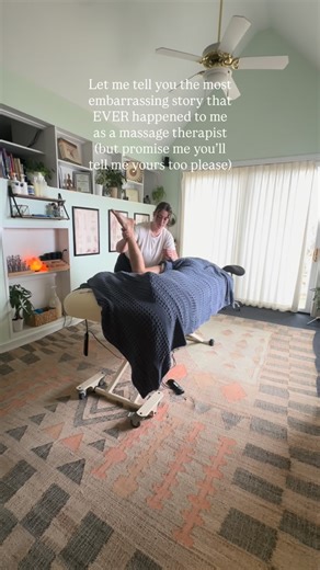Cody + Ally | Massage Therapists on Instagram: "Hold onto your oil holster because this one is a good one. I’m about to tell you the most embarrassing story of my massage career. The only catch is you have to be brave enough to tell me yours in the comments! When Cody & I first started our practice, we were mobile massage therapists. We had just moved to a brand new town where we knew no one, were young first-time parents, & had spent basically all our money on moving. We were BROKE broke. So wh