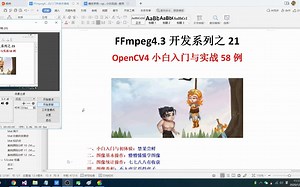 ffmpeg OpenCV4宏观概览与基本介绍