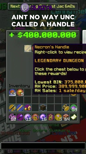 I Dropped the NECRON'S HANDLE and it was INSANE | Hypixel Skyblock