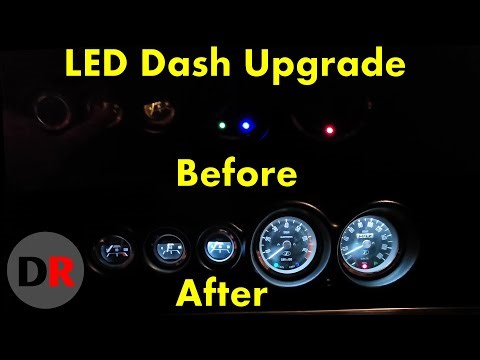 Classic Mini Innocenti Dash Lighting upgrade with LEDs. No more dim gauge lights!