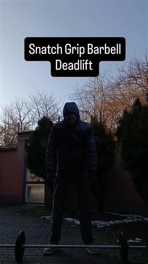 Fitness With Love on Instagram: "🔥 Snatch Grip Deadlift – Upper Back & Grip Killer! 💪 Wide grip = deeper pull + traps on FIRE. Builds deadlift strength, upper back thickness, & forearm grip without straps. Perfect for powerlifters & Oly lifters. Form tips: - Grip at snatch width (outside rings) - Chest up, lats tight, hips low - Pull bar close to shins, drive hips forward - 3-5 sets x 6-8 reps @ 70-80% deadlift 1RM Who else trains snatch grip? Drop your PR below! 👇 #SnatchGripDeadlift #Deadli