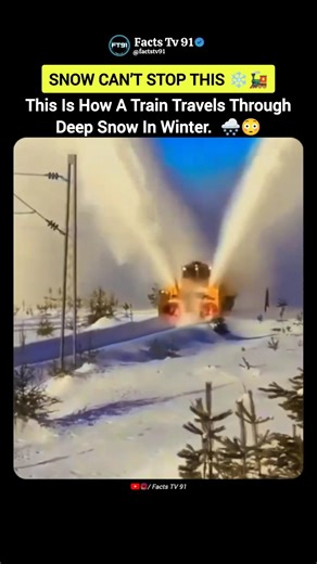How Trains Smash Through Deep Snow ❄️🚂