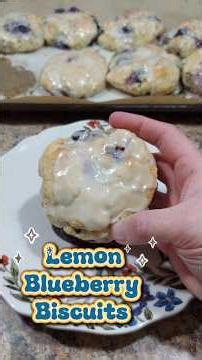 Lemon Blueberry Biscuits #recipe #biscuits #blueberry