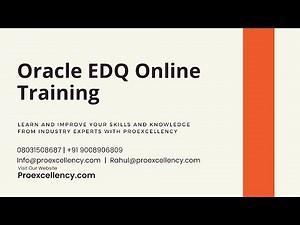 Oracle EDQ Online Training | Master Oracle EDQ: Online Training, Certification & Hands-On Practice