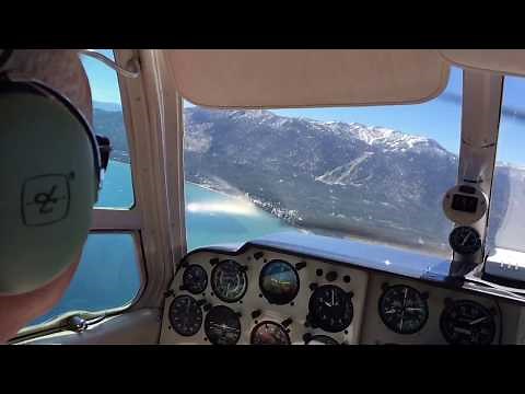 Beechcraft Debonair Approach Into South Lake Tahoe (KTVL)