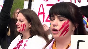 Dozens of women assembled in central Kyiv, chanting ‘Save Mariupol’ and ‘Save Azovstal,’ as Ukrainian soldiers and civilians remain holed up inside huge Azovstal steel works in the southern city of Mariupol | Reuters