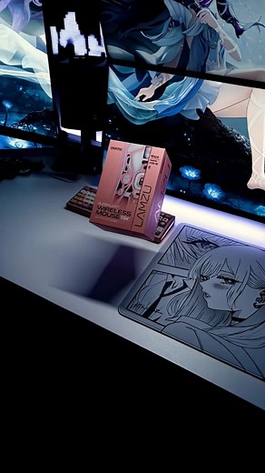 I told you we needed more glitter ✨ | Lamzu Maya Champion | #edit #setup #gamingsetup #desksetup #techtok @Lamzu Gear