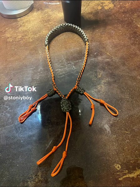 Now making duck call lanyards. Can do any color you would like. Can do up to two colors. These have spots for three calls i can add more spots on request. These are $30 no matter the color combination or call holders. #foryoupage #custom #paracordducklanyards #fyp #smallbusiness
