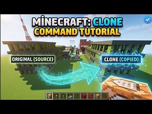 How to use the clone command in Minecraft? (Copy and paste the buildings) Minecraft Clone command