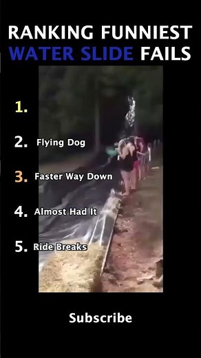 You Won't Believe These Water Slide Fails! 😂😂 - Ranking Top 5 Fails