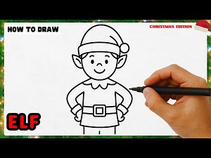 How to Draw an ELF - EASY Step by Step Tutorial [Christmas Edition]