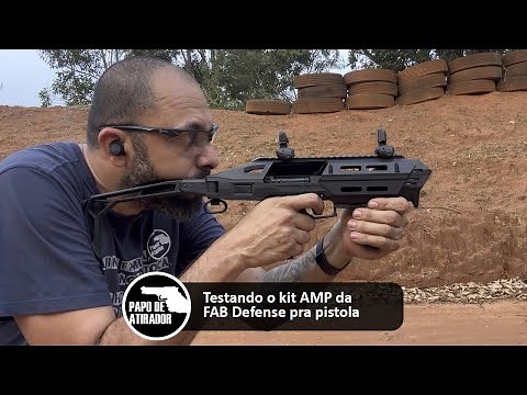 Testando o kit AMP PRO da FAB Defense pra pistola