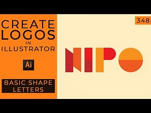 Creating a lettermark logo with basic shapes in Illustrator