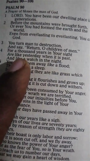 Psalm 90:3. Bible Reading And Meditation