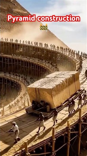 This is the most detailed visualization of Pyramid construction ever created #shorts