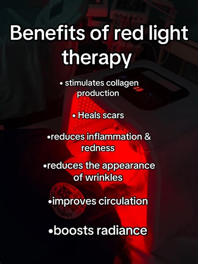 Benefits of red light therapy❗️ #benefits #redlight #redlighttherapy #esthetician #relaxing | TGG.esthetics | Facebook
