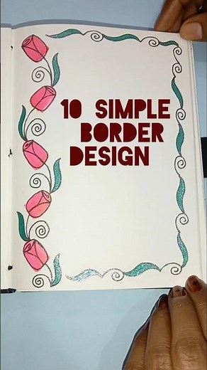 simple border design for project and assignment #project #shortvideo