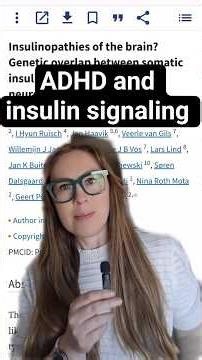 ADHD and insulin signaling