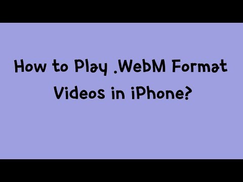 How to Play .WebM Format Videos in iPhone? #youtube #techdudes #iphone #video