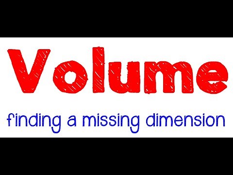 Volume - Cylinders Missing Dimensions