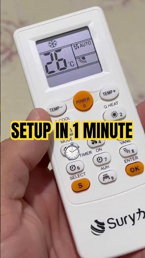 How to setup a universal AC remote