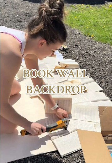 Creative DIY Book Wall for Your Next Event