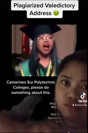 Comparison of Valedictorian Speeches: Mariyela Mari Hugo vs Polytechnic Camsur Magna Cumlaude