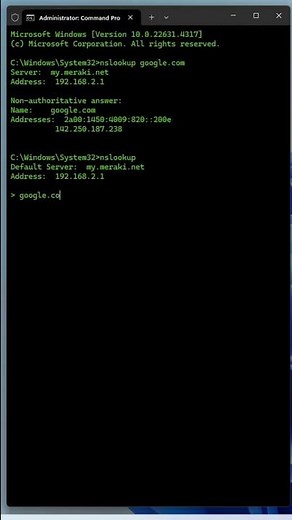 nslookup #networking #cmd #windows