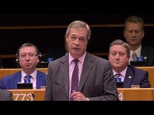 ブレグジット推進したファラージ氏「最後です」 欧州議会で別れの演説