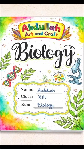 Easy Notebook Decoration ideas ✨ # Front Page Decoration 💫 #art