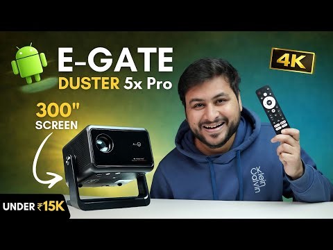 EGate Duster 5X Pro Review | Full HD Projector with Netflix, Wi-Fi 6 & Auto Keystone 🔥